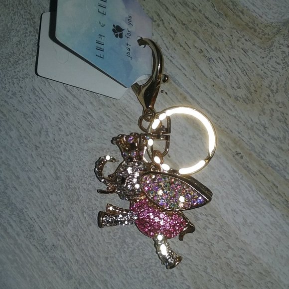 Blinged out elephant purse charm/fob, NWT! - Picture 1 of 6